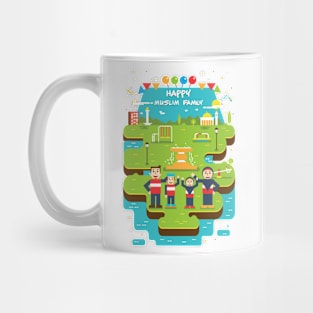 Happy Muslim Family Mug